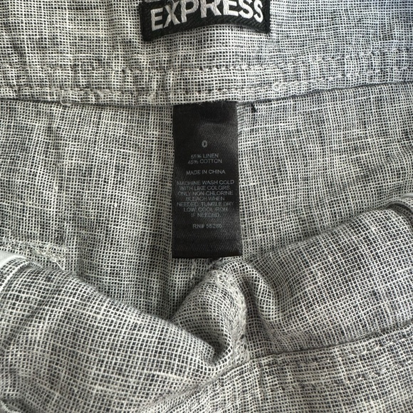 Express GRAY/WHITE/BLACK Shorts Women's SIZE 0 - Picture 3 of 5